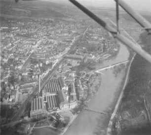 Luftbild Esslingen, Bestandsaufnahme Neckar