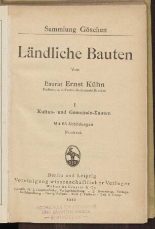 1: Kultus- und Gemeinde-Bauten