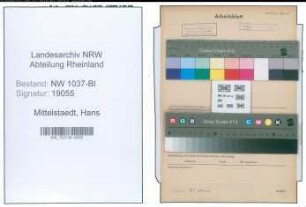 Entnazifizierung Hans Mittelstaedt , geb. 24.07.1888 (Stadtinspektor)
