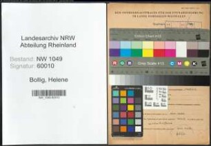 Entnazifizierung Helene Bollig , geb. 02.02.1893 ()
