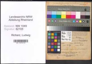 Entnazifizierung Ludwig Richarz , geb. 03.12.1896 (Baecker)