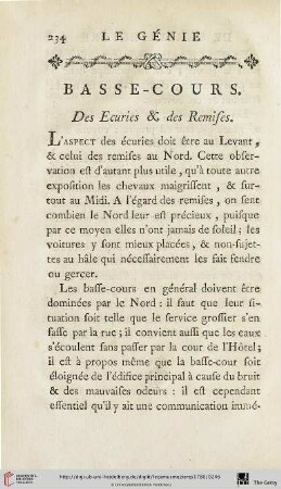 Des Ecuries & des Remises