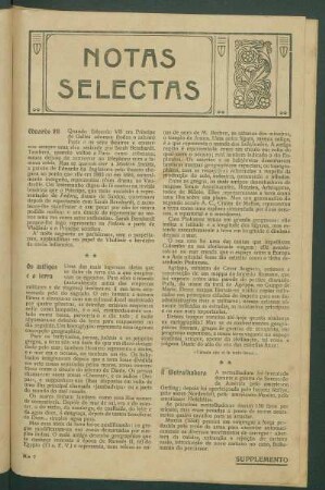 Notas selectas