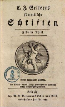 C.F. Gellerts sämmtliche Schriften, 10