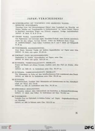 Japan/Verschiedenes (Nr. 416-424)