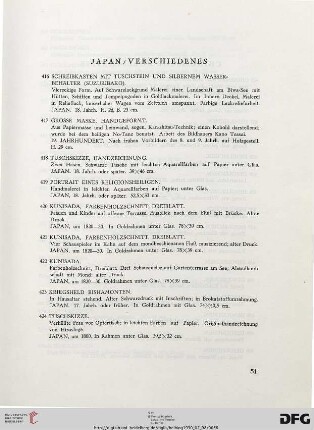 Japan/Verschiedenes (Nr. 416-424)