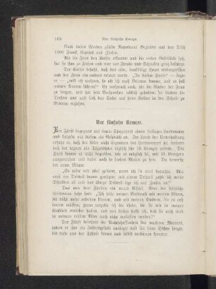 Nur fünfzehn Kreuzer.