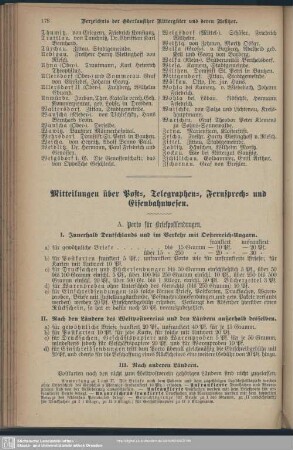Mitteilungen über Post-, Telegraphen-, Fernsprech- und Eisenbahnwesen