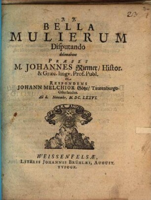 Bella mulierum