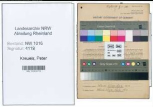 Entnazifizierung Peter Kreuels , geb. 30.07.1908 (Geschaeftsfuehrer)