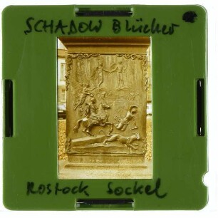 Rostock, Schadow, Blücherdenkmal : Sockel