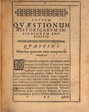 Septem illustrium quaestionum historicarum enucleatio