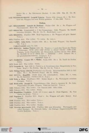 [Italien, Schweiz, Niederlande] (Nr. 1471-1725)