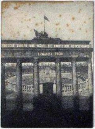 Informationsschrift des Freien Deutschen Gewerkschaftsbundes (FDGB) für die Bevölkerung von Berlin (West) zum Deutschlandtreffen der Jugend 1950 in Ost-Berlin