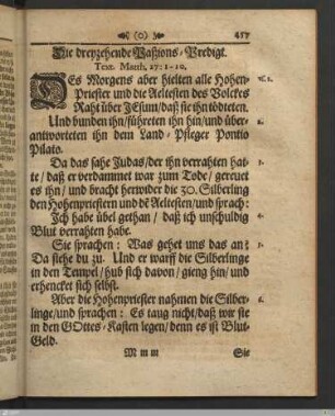 Die dreyzehende Paßions-Predigt.