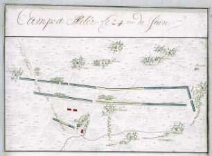 WHK 8 Reichs- und Französischer Krieg von 1688-1697 bis zum Frieden von Ryswick: Feldlager von Mellet, 24. Juni 1692