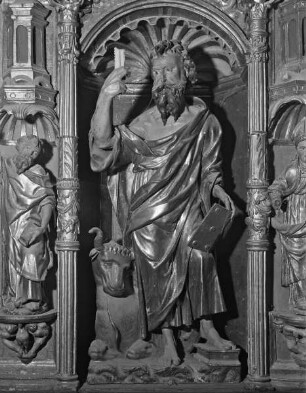 Hochaltar, Detail: Evangelist Lukas