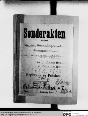 Genehmigung von Umzügen, Versammlungen und Herrenpartien