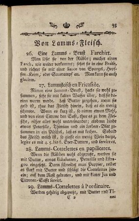 Von Lamms-Fleisch