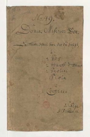 Du Hirte Israel höre; V (2), Coro, orch; BWV 104; BC A 65