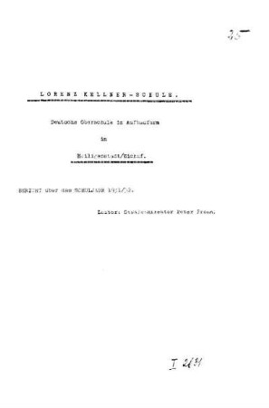 1931/32: Bericht ... - 1931/32