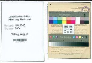 Entnazifizierung August Willing , geb. 19.02.1890 (Landwirt)