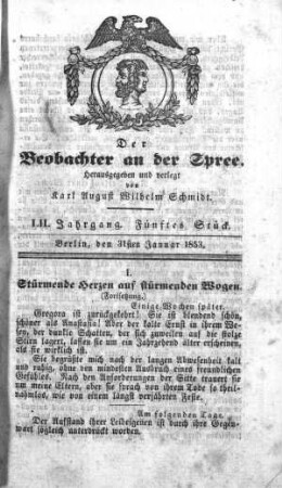 5. Stück, 31. Januar 1853