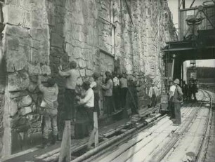 Talsperre Muldenberg bei Grünbach im Vogtland, Deutschland, 1923