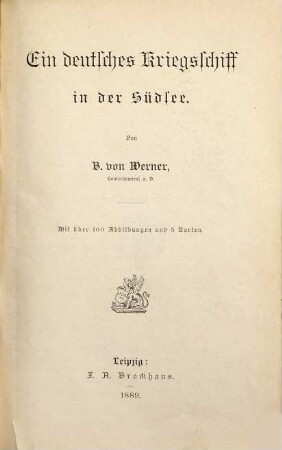 Ein deutsches Kriegsschiff in der Südsee