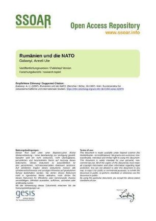Rumänien und die NATO
