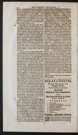 Relat. CXXXVIII.