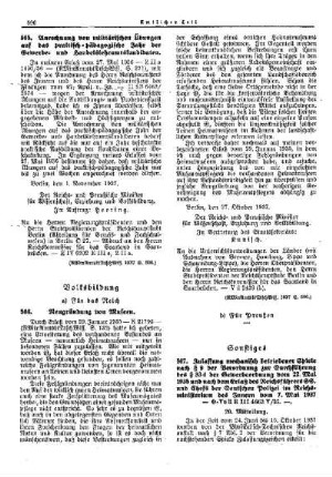 Neugründung von Museen : [Volksbildung] ; [Für das Reich] ; [Amtliche Erlasse] ; [Amtlicher Teil]