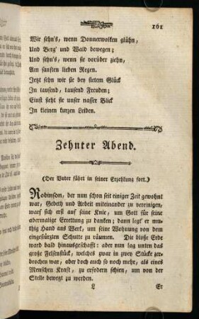 161-180, Zehnter Abend.