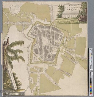 Grund-Riss der Chursächsischen Handels Stadt LEIPZIG 1795