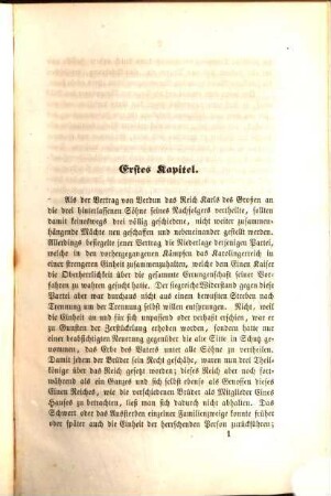 Das Fränkische Reich nach dem Vertrage von Verdun : 843-861