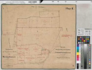 Weckinghausen (Erwitte), Separation Weckinghausen, Bl. 2 Brouillonkarte Flur 2