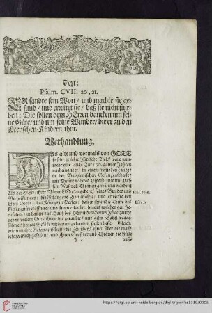 Text: Psalm. CVII. 20,21