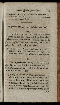 Angewandte Moralphilosophie.