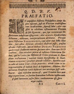 Diss. hist. philos. de Xenophane