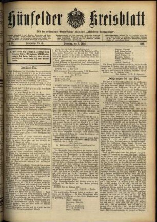 Ausgabe vom Dienstag, den 07. März 1916.