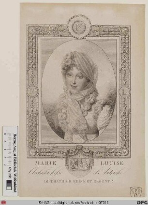 Bildnis Marie Louise, Kaiserin der Franzosen, geb. Erzherzogin von Österreich