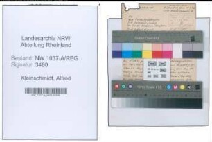 Entnazifizierung Alfred Kleinschmidt , geb. 00.00.0000 (Verw.Angestellter)