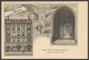 Ansichtskarte Hospiz St. Michael, Wilhelmstraße 34