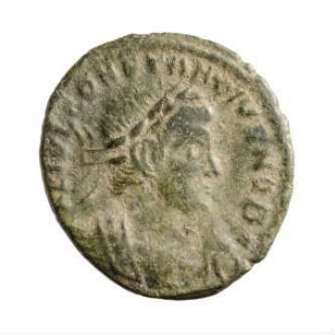 Münze, Follis, Aes 4, 336 n. Chr.?