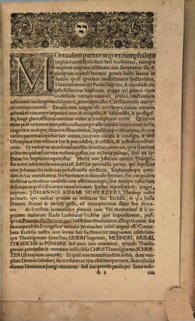 Rector Academiae Lipsiensis funus incomparabilis theologi Jo. Ad. Scherzeri ... solennissimis hodie p. h. I. ceremoniis efferendum ... indicit : [inest vita defuncti]