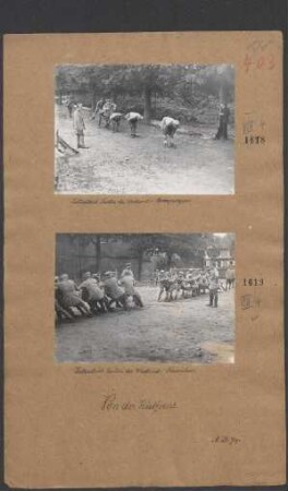Zeitvertreib hinter der Westfront: Tauziehen