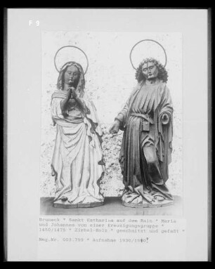 Kreuzigungsgruppe: Maria und Johannes