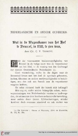 Nederlandsche en andere Oudheden