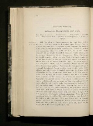 Fünfzehnte Vorlesung. Abnorme Bestandteile der Luft