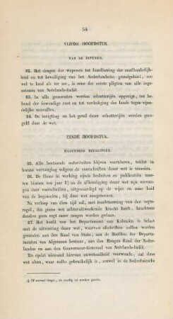 Zesde hoofdstuk. Bijzondere bepalingen
